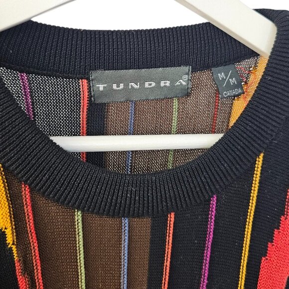 Tundra Canada 3D Knit Long Sleeve Sweater, Coogi Style, Pullover, Light, Size M - Picture 5 of 9